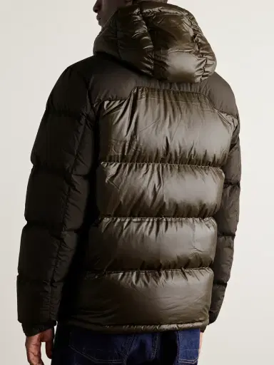 Polo Ralph Lauren The Gorham Twill-Trimmed Quilted Glossed-Shell Hooded Down Jacket - Men | Thumbnail 3 Polo Ralph Lauren The Gorham Twill-Trimmed Quilted Glossed-Shell Hooded Down Jacket - Men | Thumbnail 3