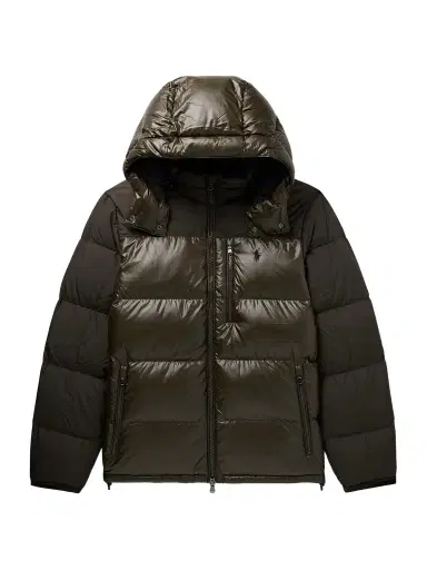 Polo Ralph Lauren The Gorham Twill-Trimmed Quilted Glossed-Shell Hooded Down Jacket - Men | Thumbnail 1 Polo Ralph Lauren The Gorham Twill-Trimmed Quilted Glossed-Shell Hooded Down Jacket - Men | Thumbnail 1