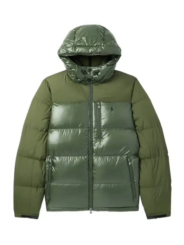The Gorham Twill-Trimmed Quilted Glossed Recycled-Shell Hooded Down Jacket - Men