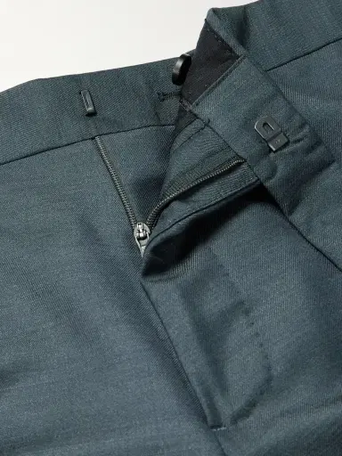 MR P. Mike Straight-Leg Wool, Mohair and Silk-Blend Twill Tuxedo Trousers - Men | Thumbnail 6