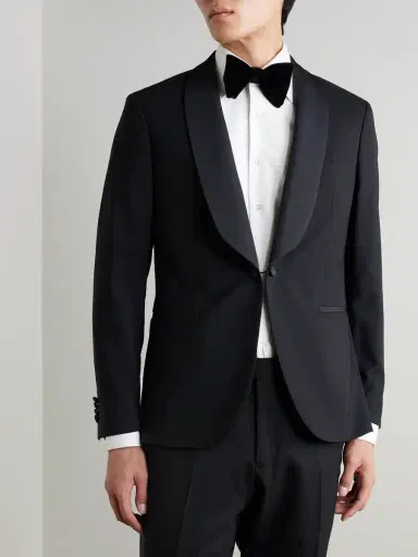 MR P. Slim-Fit Satin-Trimmed Wool Tuxedo Jacket - Men | Thumbnail 3