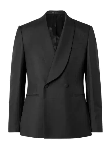 MR P. Slim-Fit Double-Breasted Shawl-Collar Wool, Mohair and Silk-Blend Tuxedo Jacket - Men | Thumbnail 1