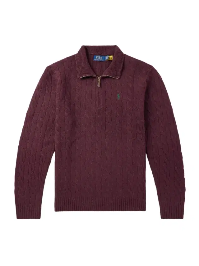 Logo-Embroidered Cable-Knit Wool and Cashmere-Blend Half-Zip Sweater - Men