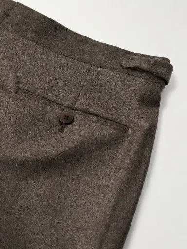 Stòffa Straight-Leg Pleated Wool and Cashmere-Blend Trousers - Men | Thumbnail 5 Stòffa Straight-Leg Pleated Wool and Cashmere-Blend Trousers - Men | Thumbnail 5