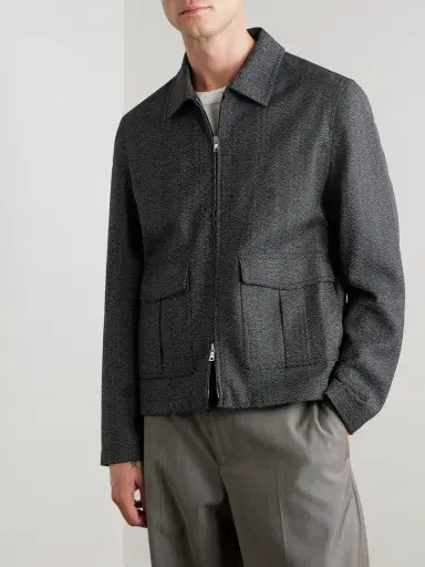 MR P. Wool-Herringbone Blouson Jacket - Men | Thumbnail 3