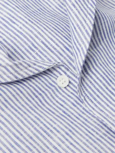 Loro Piana André Striped Linen Shirt - Men | Thumbnail 5 Loro Piana André Striped Linen Shirt - Men | Thumbnail 5