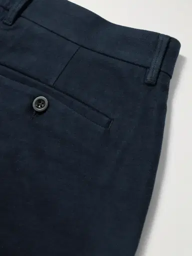 MR P. Daniel Tapered Pleated Organic Cotton-Blend Moleskin Trousers - Men | Thumbnail 5 MR P. Daniel Tapered Pleated Organic Cotton-Blend Moleskin Trousers - Men | Thumbnail 5