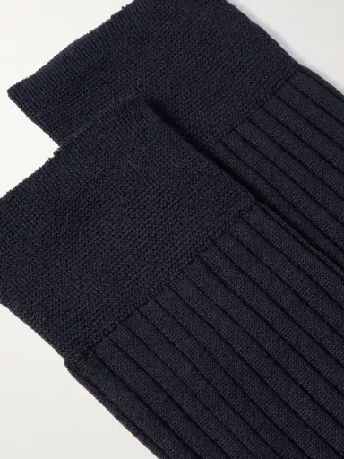 MR P. Ribbed Merino Wool-Blend Socks - Men | Thumbnail 2 MR P. Ribbed Merino Wool-Blend Socks - Men | Thumbnail 2
