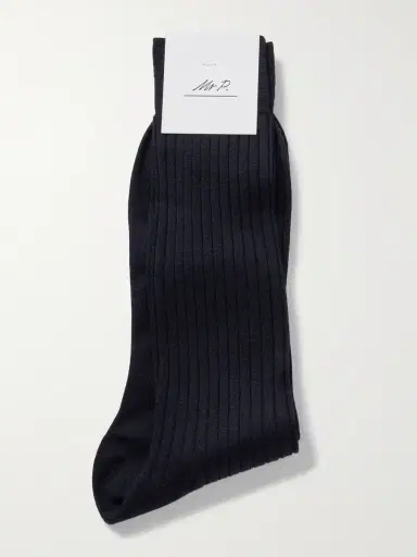 MR P. Ribbed Merino Wool-Blend Socks - Men | Thumbnail 3 MR P. Ribbed Merino Wool-Blend Socks - Men | Thumbnail 3