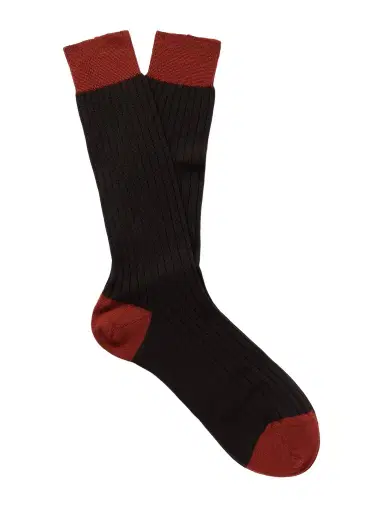 MR P. Ribbed Wool-Blend Socks - Men | Thumbnail 1 MR P. Ribbed Wool-Blend Socks - Men | Thumbnail 1