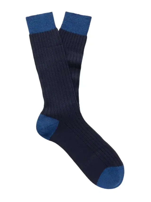 Ribbed Wool-Blend Socks - Men