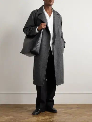 Stòffa Asymmetric Wool Coat - Men | Thumbnail 2 Stòffa Asymmetric Wool Coat - Men | Thumbnail 2
