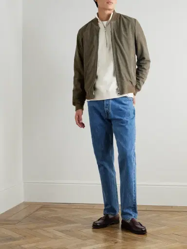 MR P. Suede Bomber Jacket - Men | Thumbnail 2 MR P. Suede Bomber Jacket - Men | Thumbnail 2