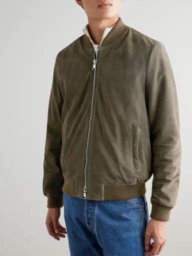 MR P. Suede Bomber Jacket - Men | Thumbnail 3 MR P. Suede Bomber Jacket - Men | Thumbnail 3