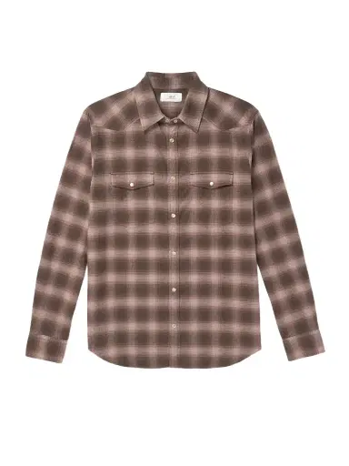 MR P. Checked Organic Cotton-Flannel Western Shirt - Men | Thumbnail 1 MR P. Checked Organic Cotton-Flannel Western Shirt - Men | Thumbnail 1