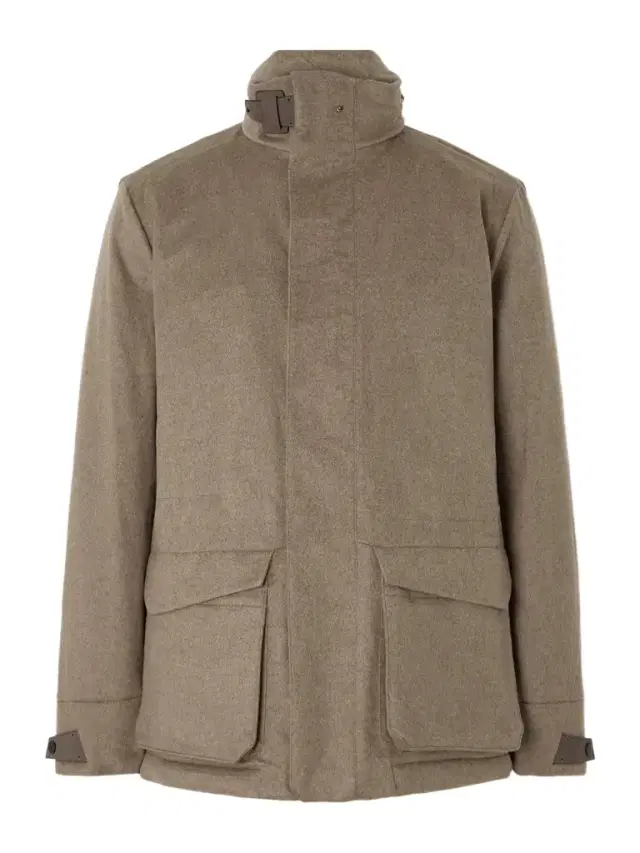 Uptown Padded Hooded Cashmere Jacket - Men