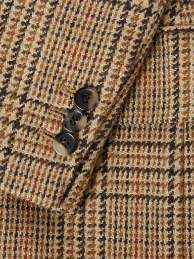 Loewe Prince of Wales Checked Wool-Tweed Blazer - Men | Thumbnail 4