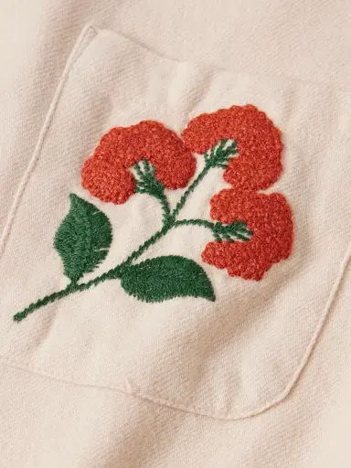 Portuguese Flannel Embroidered Organic Cotton-Flannel Shirt - Men | Thumbnail 4 Portuguese Flannel Embroidered Organic Cotton-Flannel Shirt - Men | Thumbnail 4