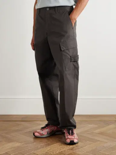 Stone Island STONE ISLAND GHOST Straight-Leg Logo-Appliquéd Cotton Cargo Trousers - Men | Thumbnail 3 Stone Island STONE ISLAND GHOST Straight-Leg Logo-Appliquéd Cotton Cargo Trousers - Men | Thumbnail 3