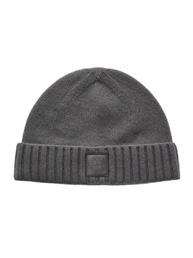 STONE ISLAND GHOST Logo-Appliquéd Cashmere Beanie - Men STONE ISLAND GHOST Logo-Appliquéd Cashmere Beanie - Men