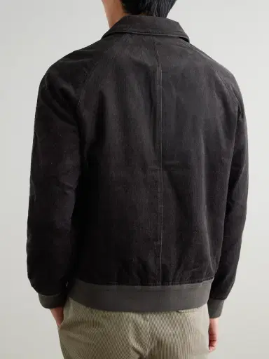 MR P. Suede-Trimmed Cotton-Corduroy Varsity Jacket - Men | Thumbnail 4