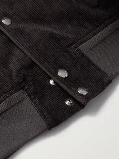 MR P. Suede-Trimmed Cotton-Corduroy Varsity Jacket - Men | Thumbnail 6