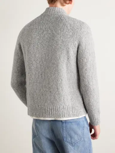 MR P. Alpaca-Blend Bouclé Zip-Up Cardigan - Men | Thumbnail 3 MR P. Alpaca-Blend Bouclé Zip-Up Cardigan - Men | Thumbnail 3