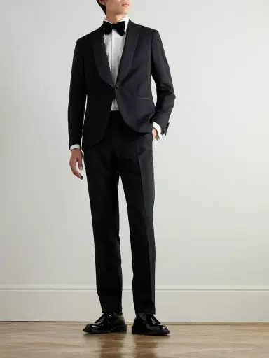 MR P. Slim-Fit Satin-Trimmed Wool Tuxedo Trousers - Men | Thumbnail 2