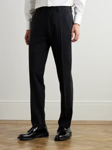 MR P. Slim-Fit Satin-Trimmed Wool Tuxedo Trousers - Men | Thumbnail 3