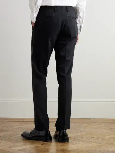 MR P. Slim-Fit Satin-Trimmed Wool Tuxedo Trousers - Men | Thumbnail 4