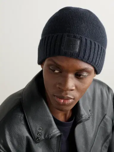 Stone Island STONE ISLAND GHOST Logo-Appliquéd Cashmere Beanie - Men | Thumbnail 2 Stone Island STONE ISLAND GHOST Logo-Appliquéd Cashmere Beanie - Men | Thumbnail 2