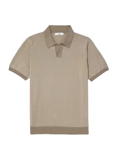 MR P. Honeycomb-Knit Organic Cotton Polo Shirt - Men | Thumbnail 1 MR P. Honeycomb-Knit Organic Cotton Polo Shirt - Men | Thumbnail 1