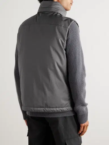 Stone Island STONE ISLAND GHOST Coated Virgin Wool-Twill Down Gilet - Men | Thumbnail 4 Stone Island STONE ISLAND GHOST Coated Virgin Wool-Twill Down Gilet - Men | Thumbnail 4