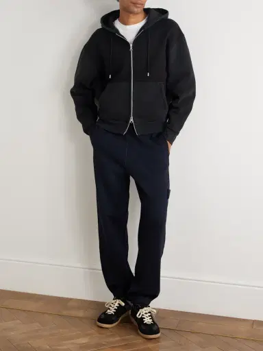 Stone Island STONE ISLAND GHOST Tapered Wool and Cotton-Blend Jersey Sweatpants - Men | Thumbnail 2 Stone Island STONE ISLAND GHOST Tapered Wool and Cotton-Blend Jersey Sweatpants - Men | Thumbnail 2