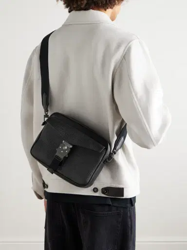 Montblanc MLock 4810 Full-Grain Leather Messenger Bag - Men | Thumbnail 2 Montblanc MLock 4810 Full-Grain Leather Messenger Bag - Men | Thumbnail 2