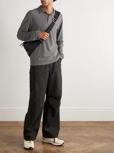 Stone Island STONE ISLAND GHOST Logo-Appliquéd Cotton-Jersey Polo Shirt - Men | Thumbnail 2