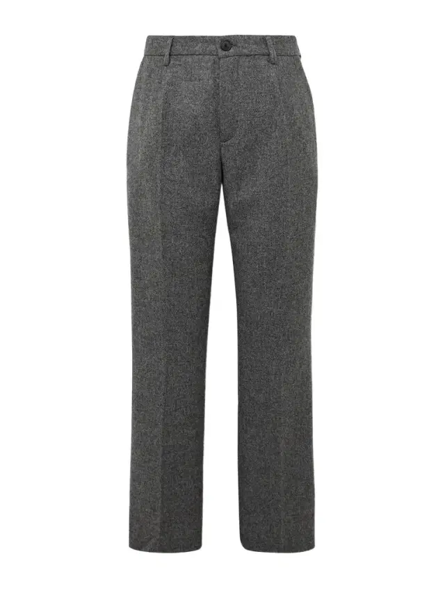 Straight-Leg Pleated Wool Suit Trousers - Men