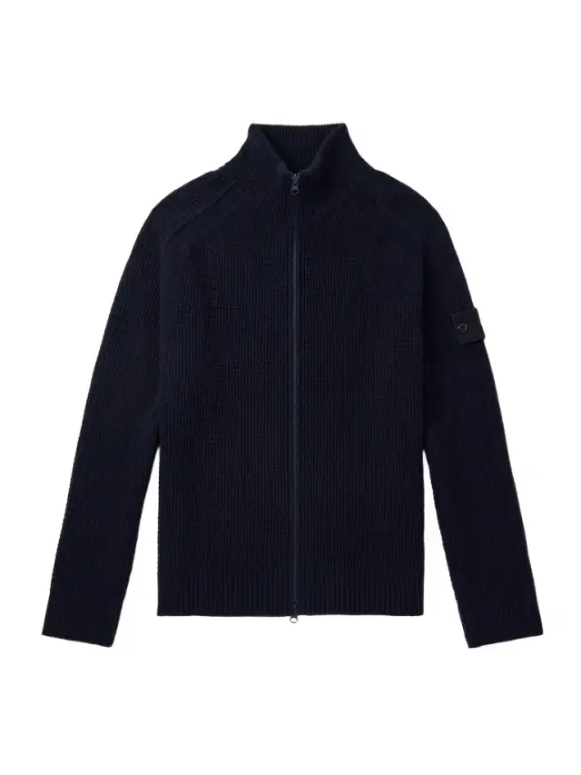STONE ISLAND GHOST Waffle-Knit Virgin Wool Zip-Up Cardigan - Men STONE ISLAND GHOST Waffle-Knit Virgin Wool Zip-Up Cardigan - Men