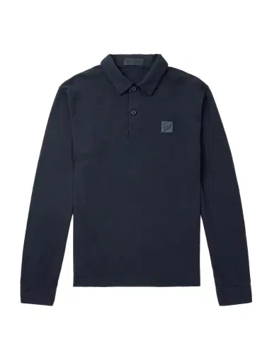 Stone Island STONE ISLAND GHOST Logo-Appliquéd Cotton-Jersey Polo Shirt - Men | Thumbnail 1