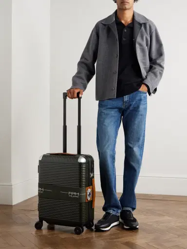 FPM Milano Bank Zip Deluxe M 55cm Leather-Trimmed Polycarbonate Spinner Carry-On Suitcase - Men | Thumbnail 2 FPM Milano Bank Zip Deluxe M 55cm Leather-Trimmed Polycarbonate Spinner Carry-On Suitcase - Men | Thumbnail 2