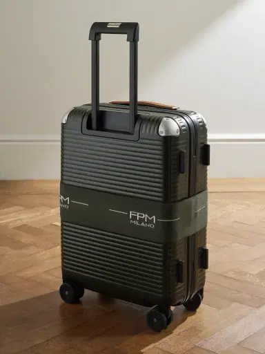 FPM Milano Bank Zip Deluxe M 55cm Leather-Trimmed Polycarbonate Spinner Carry-On Suitcase - Men | Thumbnail 4 FPM Milano Bank Zip Deluxe M 55cm Leather-Trimmed Polycarbonate Spinner Carry-On Suitcase - Men | Thumbnail 4