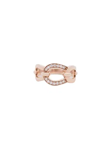 Wish Fine Jewelry 0.14ct Diamond 18K Rose Gold Ring | Thumbnail 1