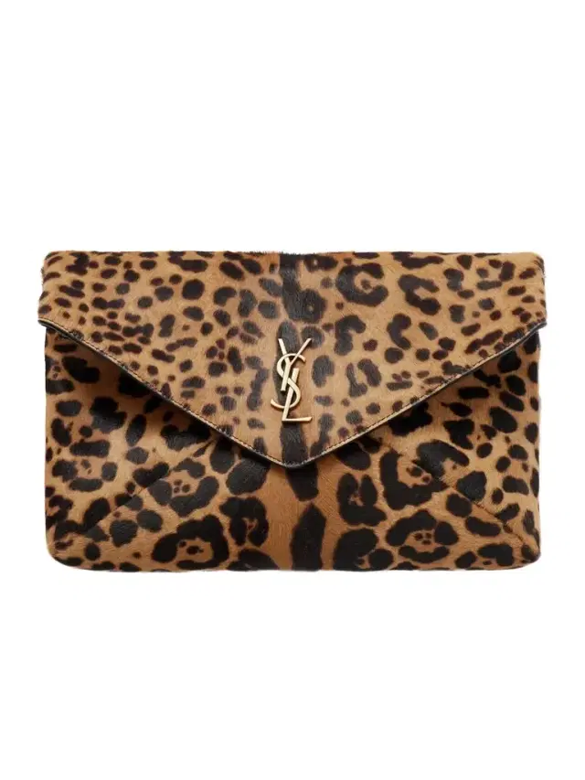 Cassandre Leather-trimmed Leopard-print Calf Hair Shoulder Bag