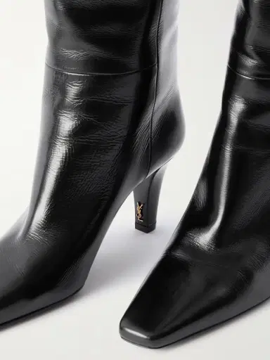 Saint Laurent Jill Glossed-leather Knee Boots | Thumbnail 4 Saint Laurent Jill Glossed-leather Knee Boots | Thumbnail 4