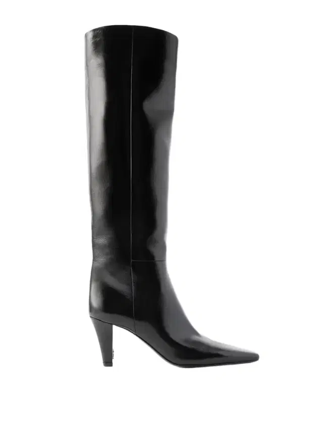 Jill Glossed-leather Knee Boots