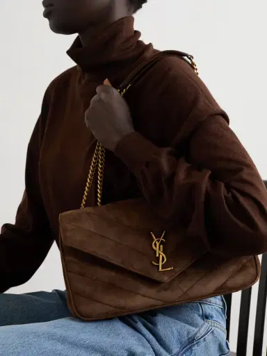 Saint Laurent Loulou Matelassé Suede Shoulder Bag | Thumbnail 2