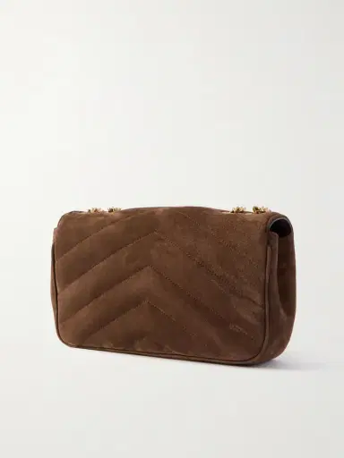 Saint Laurent Loulou Matelassé Suede Shoulder Bag | Thumbnail 3
