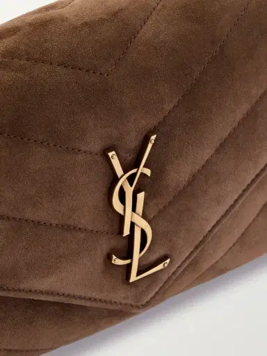 Saint Laurent Loulou Matelassé Suede Shoulder Bag | Thumbnail 4
