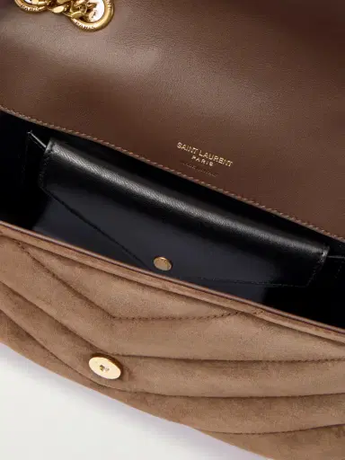 Saint Laurent Loulou Matelassé Suede Shoulder Bag | Thumbnail 5