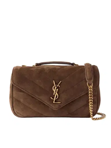 Saint Laurent Loulou Matelassé Suede Shoulder Bag | Thumbnail 1